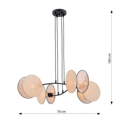 Lampa wisząca MOTIF 4 NATURAL EMIBIG (1328/4)